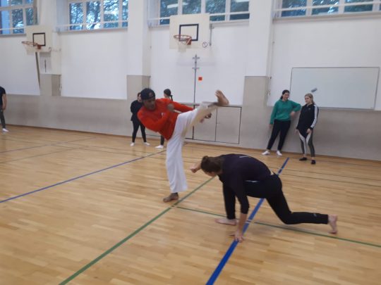 Capoeira Training Im Sportunterricht
